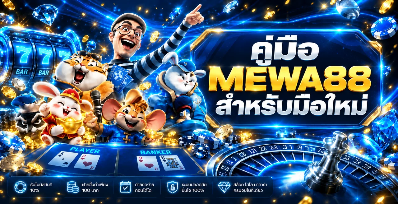 MEWA88 คู่มือมือใหม่ ทางเข้า สมัคร ฝากถอน และคุมงบ